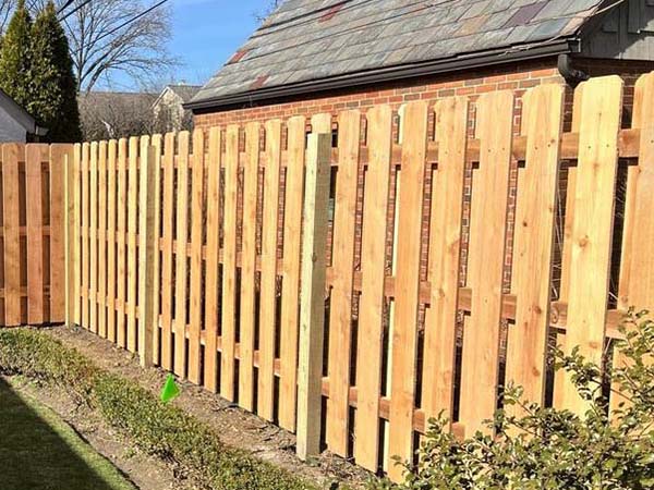 Worthington OH Shadowbox style wood fence